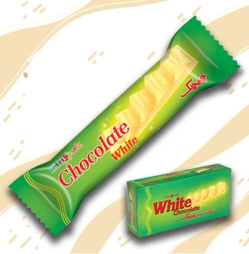 شکلات سفید پله ای